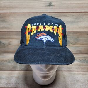 Vintage 90s Starter Denver Broncos Super Bowl 32 Champs Snapback Hat